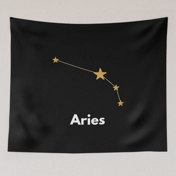 Item preview, Aries, Aries Sign, Black designed and sold by Magic Love Art Print.