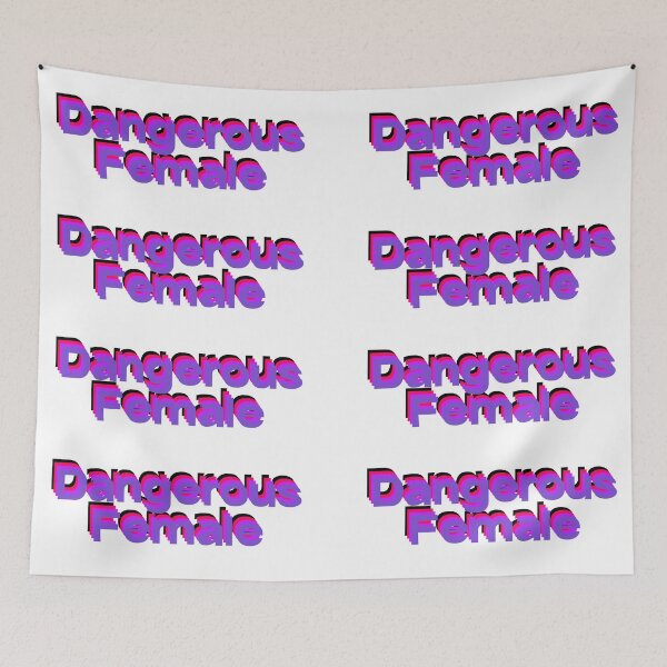Item preview, Dangerous Female Retro designed and sold by WaterClimber.