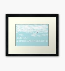 kite runner. Framed Print
