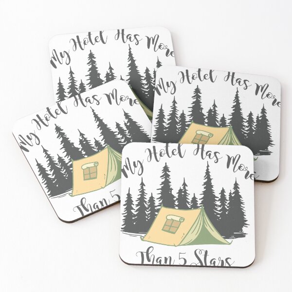 Item preview, My hotel has more than 5 stars - funny quote for camping people, designed to people love outdoor activity, camper's puns designed and sold by GeradoSadow.
