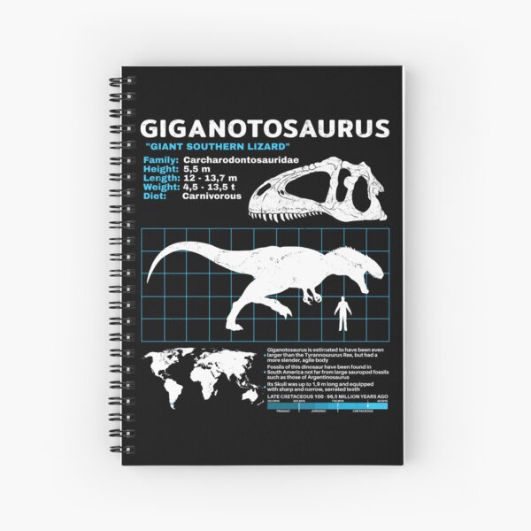 Artikel-Vorschau von Giganotosaurus Datenblatt, designt und verkauft von NicGrayGraphic.