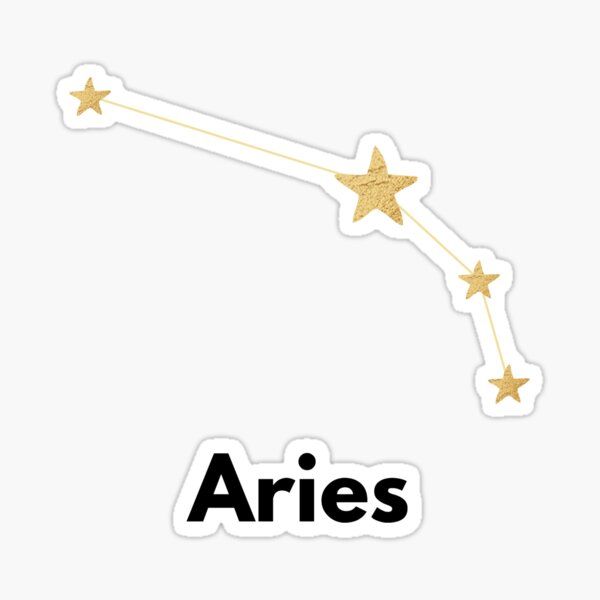 Aries, Aries Sign Sticker