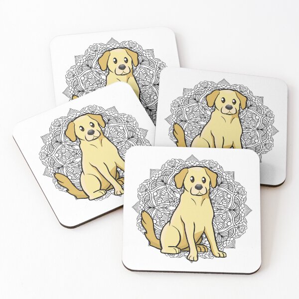 Item preview, Yellow Labrador Mandala designed and sold by Ahenix.