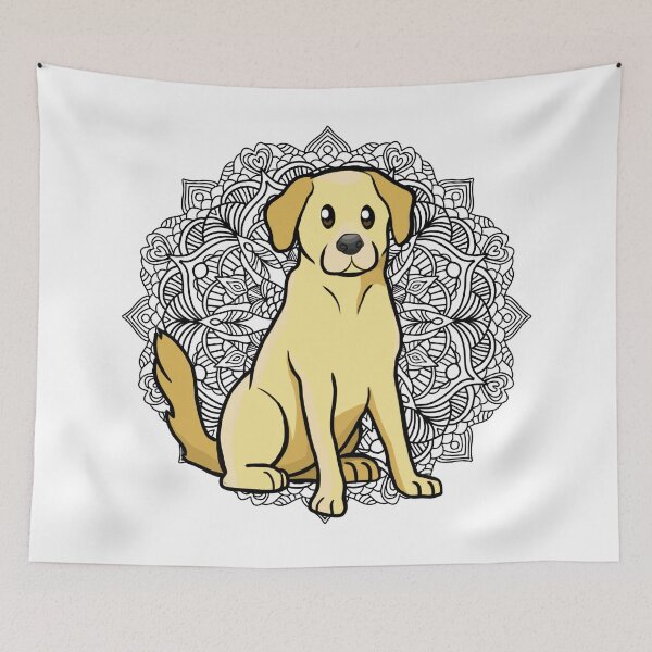 Item preview, Yellow Labrador Mandala designed and sold by Ahenix.