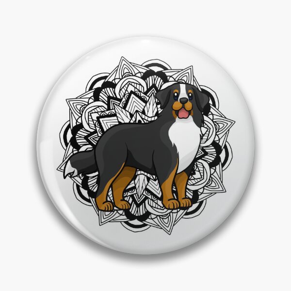 Artikelvorschau, Berner Sennenhund-Mandala entworfen und verkauft von Ahenix.