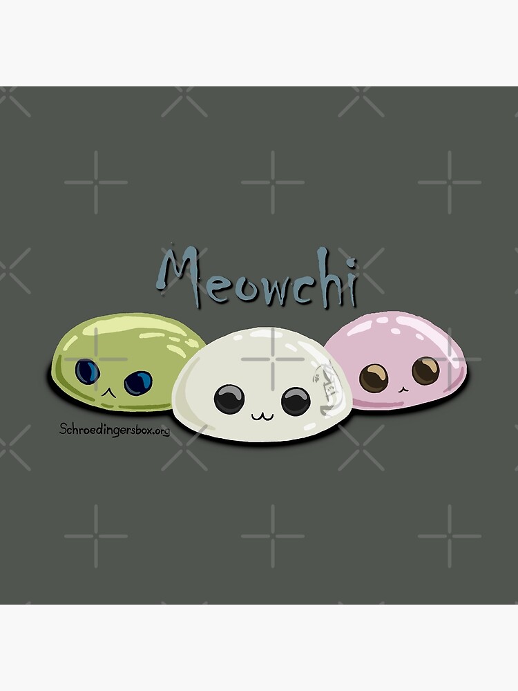 Thumbnail 2 von 2, Stofftasche, Meowchi - Maunzende Mochi designt und verkauft von Boxcats.