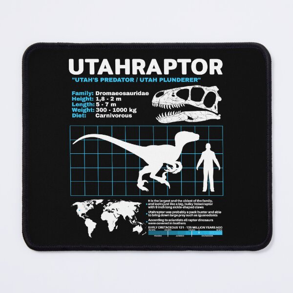 Item preview, Utahraptor fact sheet designed and sold by NicGrayGraphic.