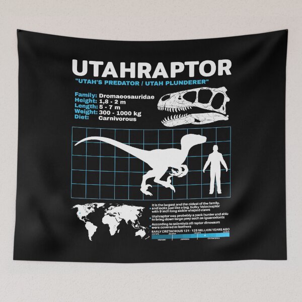 Item preview, Utahraptor fact sheet designed and sold by NicGrayGraphic.