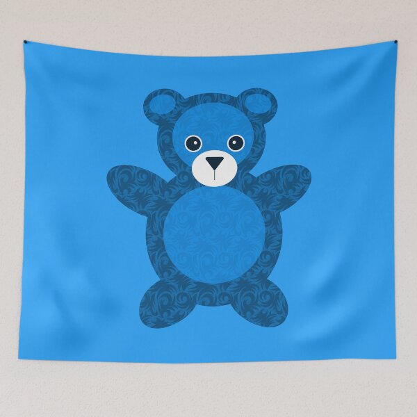 Item preview, Blue Teddy Bear designed and sold by AntiqueImages.