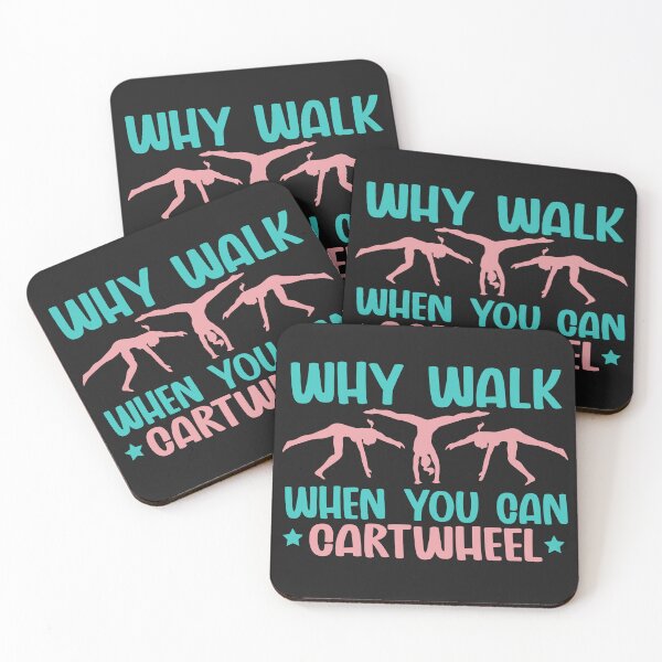 Item preview, Why Walk When You Can Cartwheel Funny Tumbling Girl  designed and sold by alenaz.