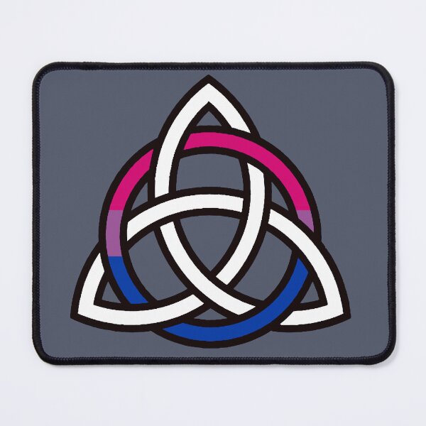 Item preview, Bisexual Pride Encircled Triquetra designed and sold by QAF Warlock Patterns.