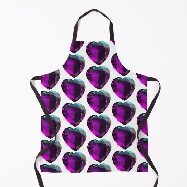 Item preview, Heart Amethyst Gemstone, February Birthstone, Purple designed and sold by DigitalGemArt.
