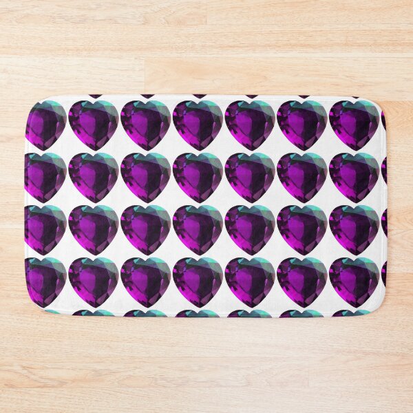 Item preview, Heart Amethyst Gemstone, February Birthstone, Purple designed and sold by DigitalGemArt.