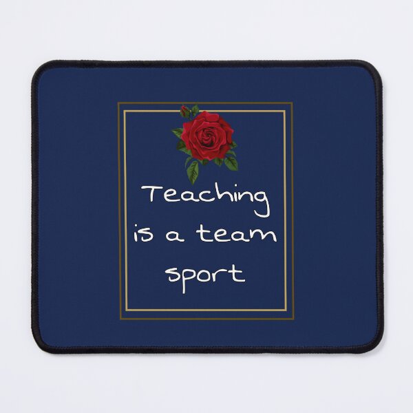 Item preview, Teaching Is A Team Sport Rainbow Colors Leader thank you quote Appreciation gift Inspirational teacher designed and sold by catchyology.