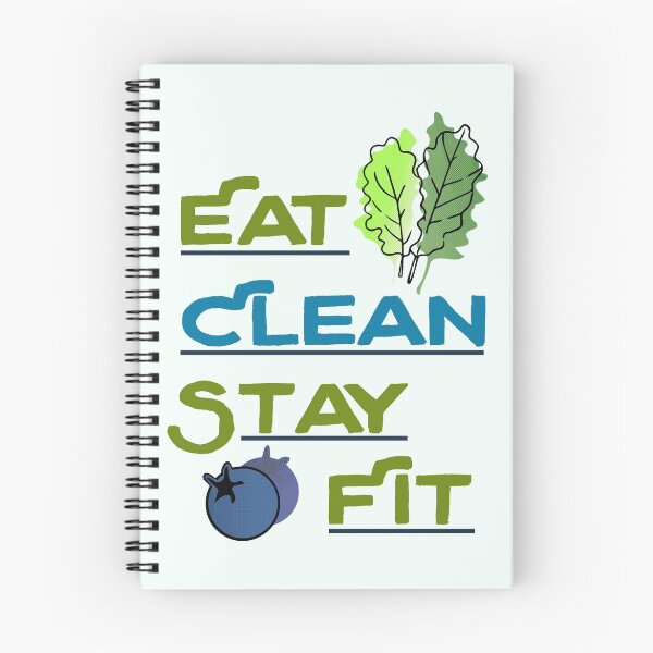 Item preview, Eat Clean-Stay Fit - healthy health food kale blueberry cleanse nutrition nourish designed and sold by papillondesign.