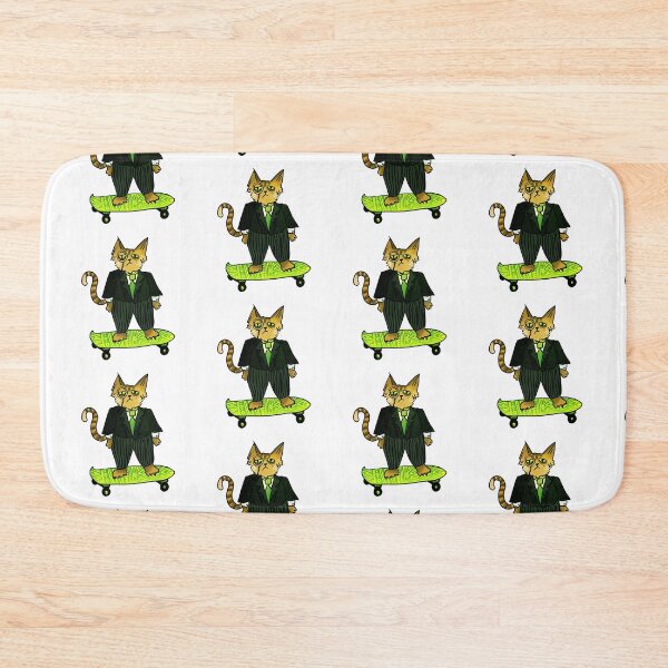 Item preview, The Catipalist: Skateboard Business Cat White Background designed and sold by TheDoodlemancer.