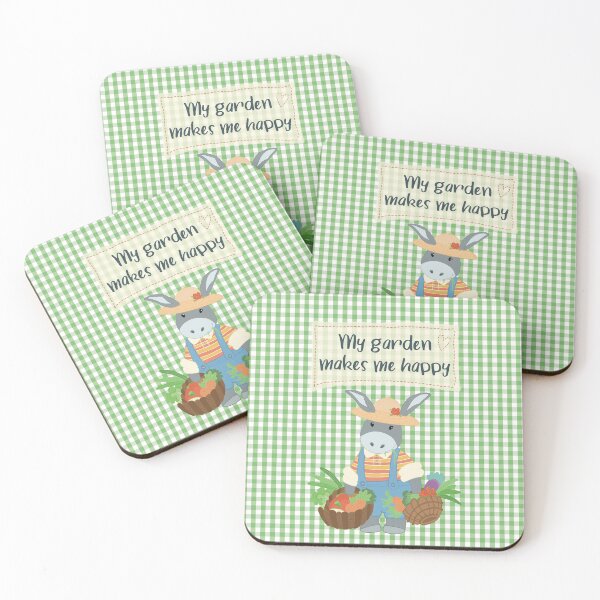 Item preview, My garden makes me happy, cute picture with a gardener with his own grown vegetables designed and sold by marina63.