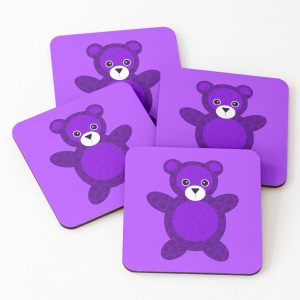 Item preview, Purple Teddy Bear designed and sold by AntiqueImages.