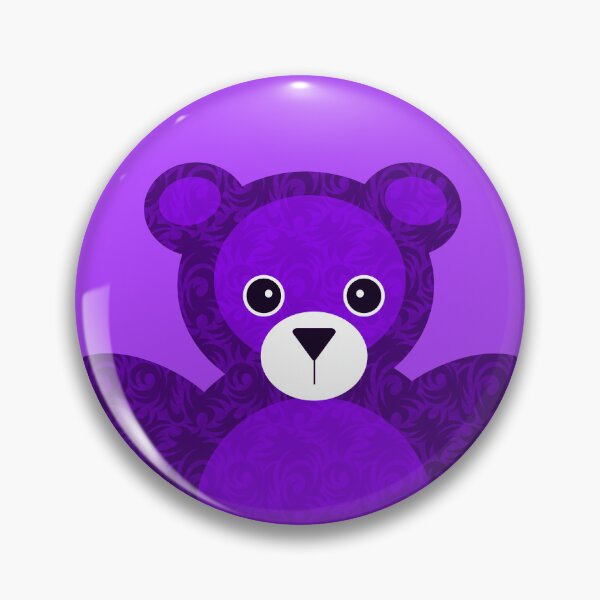 Item preview, Purple Teddy Bear designed and sold by AntiqueImages.