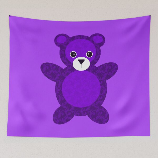 Item preview, Purple Teddy Bear designed and sold by AntiqueImages.