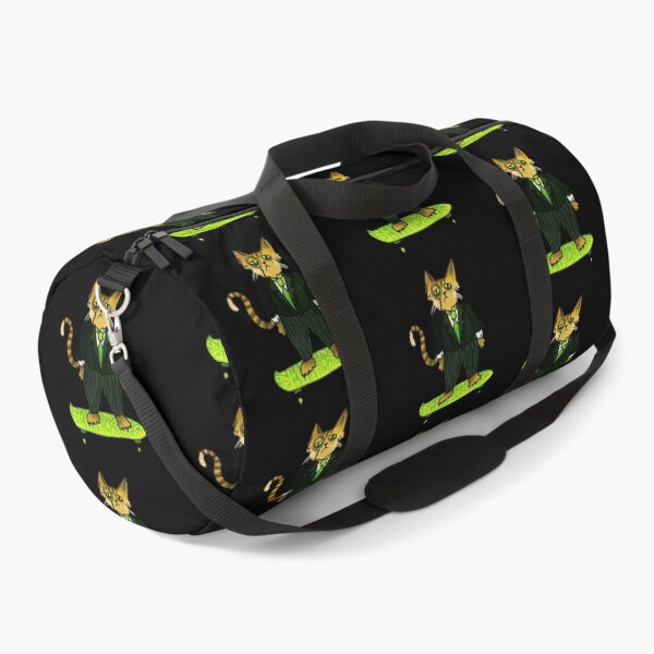 Item preview, The Catipalist: Skateboard Business Cat Black Background designed and sold by TheDoodlemancer.