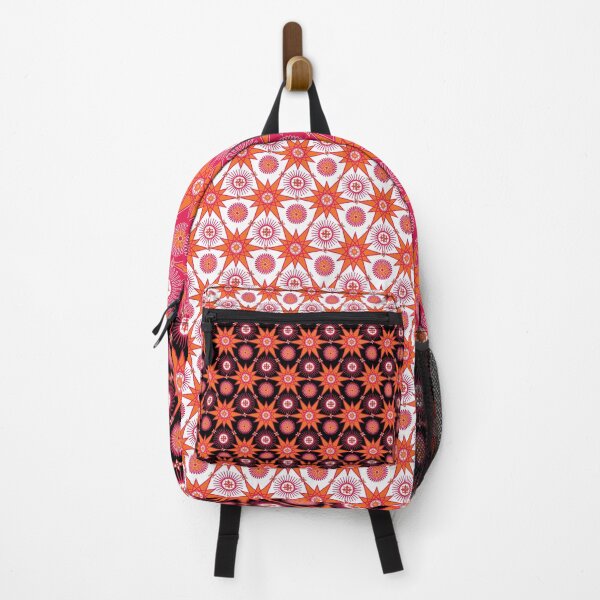 Item preview, Orange geometric flower mandala vectors designed and sold by AleFairyland.