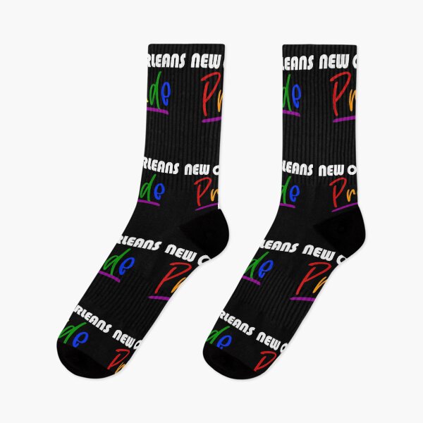 Item preview, New Orleans Pride in pride colors and white font designed and sold by NerdnGeekshop.