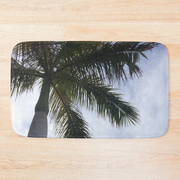 Item preview, Cloudy summer sky and tenerife palm trees designed and sold by ray-designs-.