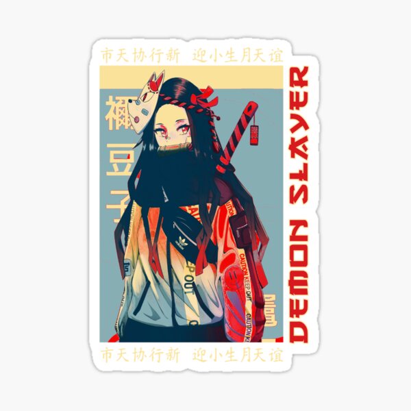 Demon Slayer Martial Arts Manga Kamado Nezuko Arts Classic Sticker By Emeruevbybee Redbubble