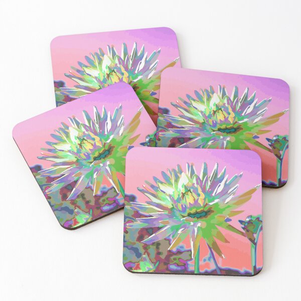 Item preview, Popart impressionist colorburst dahlia designed and sold by aapshop.