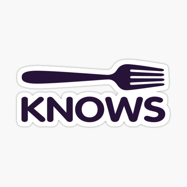 "Fork Knows...!" Sticker by rampad1 Redbubble