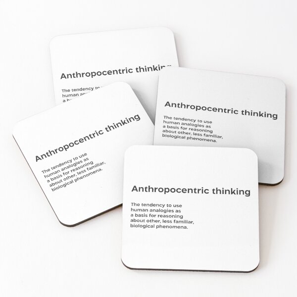 Item preview, Anthropocentric thinking bias black designed and sold by EdimQuotes.