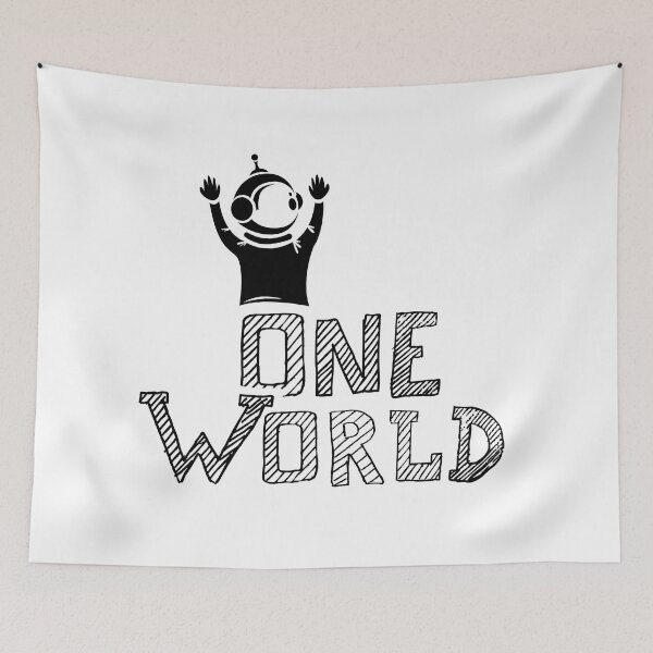 Item preview, Astronaut planet our earth world symbol - one world comic designed and sold by AndreMi.