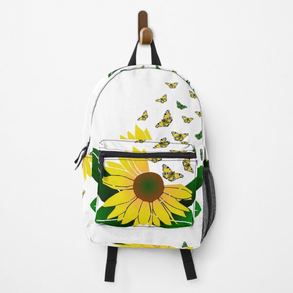 Item preview, Sunflower with butterflies, flower, blossom, floral designed and sold by rhnaturestyles.