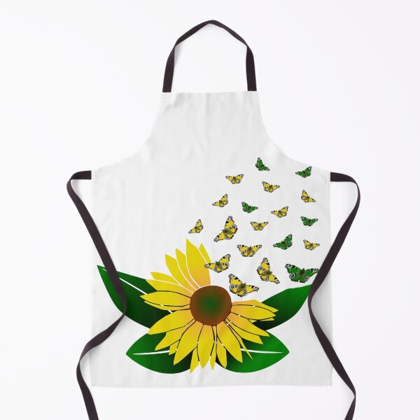 Item preview, Sunflower with butterflies, flower, blossom, floral designed and sold by rhnaturestyles.
