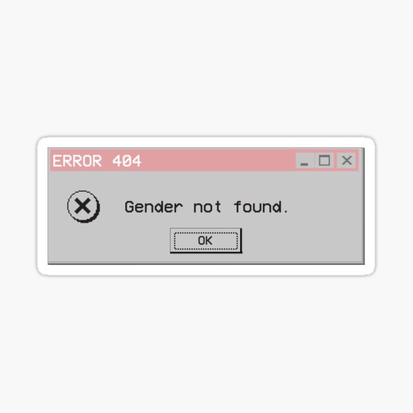 Geschlecht nicht gefunden Sticker