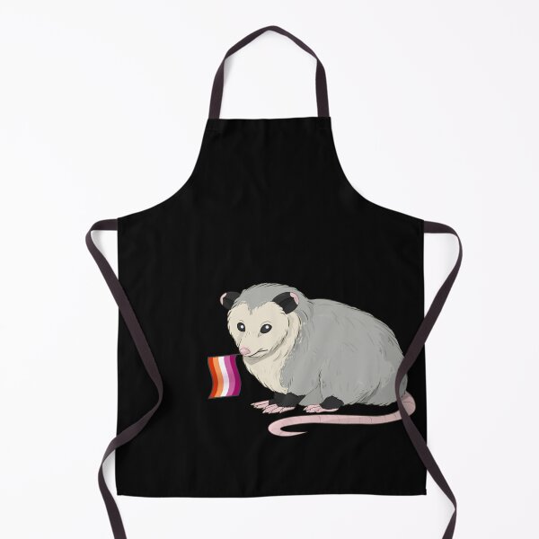 Item preview, Lesbian Pride Flag Opossum Classic . designed and sold by hildendhmula.