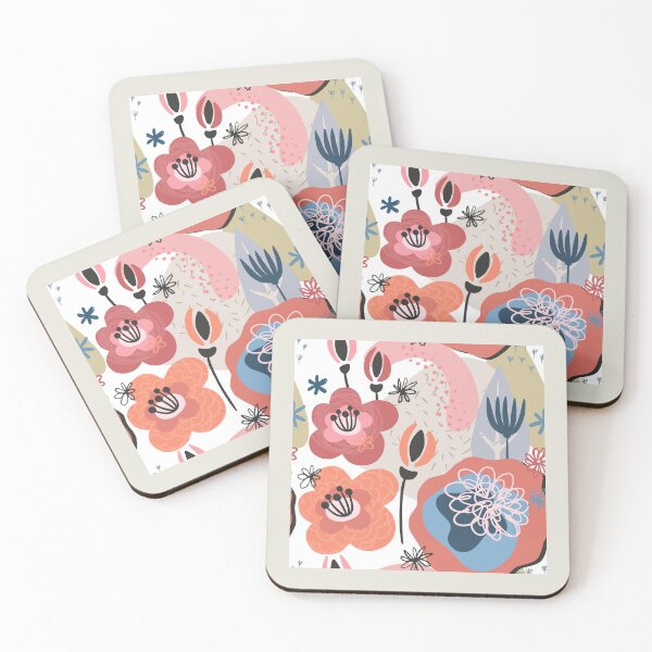 Item preview, Abstract Colourful Flowers 3 designed and sold by simplydesignart.