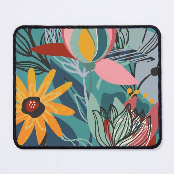 Item preview, Abstract Colourful Flowers 4 designed and sold by simplydesignart.