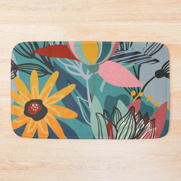 Item preview, Abstract Colourful Flowers 4 designed and sold by simplydesignart.