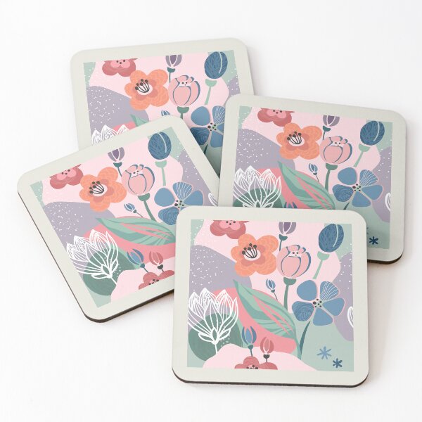 Item preview, Abstract Colourful Flowers 2 designed and sold by simplydesignart.