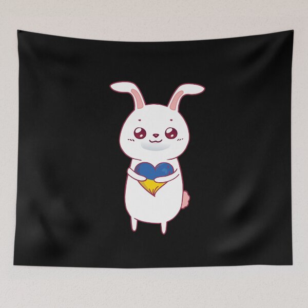 Item preview, Rabbit Holding Ukrainian Heart designed and sold by artado.