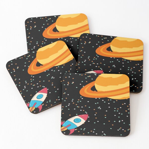 Item preview, Rocket to Saturn designed and sold by AmDotArt.