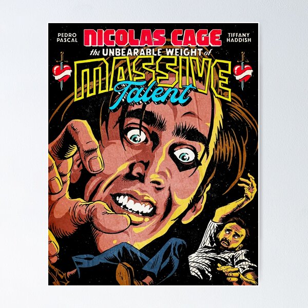 Item preview, The Unbearable Weight of Massive Talent Movie Poster designed and sold by jkunting.