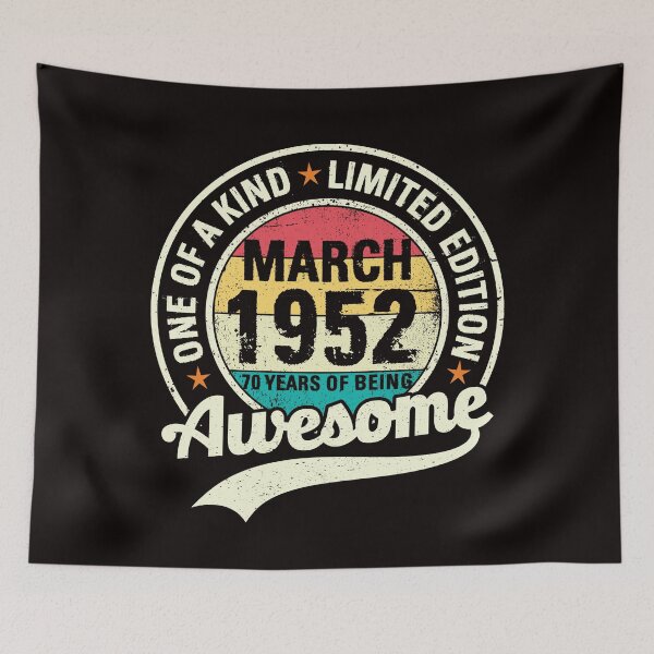 Item preview, Vintage 70th march birthday, limited edition one of a kind gift for grandpa  designed and sold by Majesticoo.