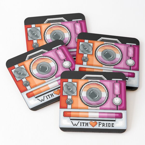 Item preview, Lesbian Pride Pixel Camera Classic . designed and sold by hildendhmula.