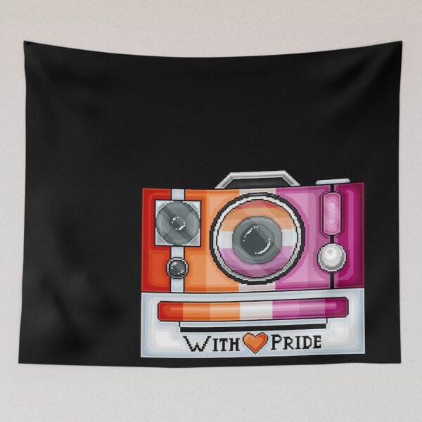 Item preview, Lesbian Pride Pixel Camera Classic . designed and sold by hildendhmula.