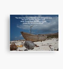 Coconut Boat Canvas Print