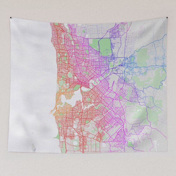 Item preview, Perth City Map of Australia - Colorful designed and sold by deMAP.