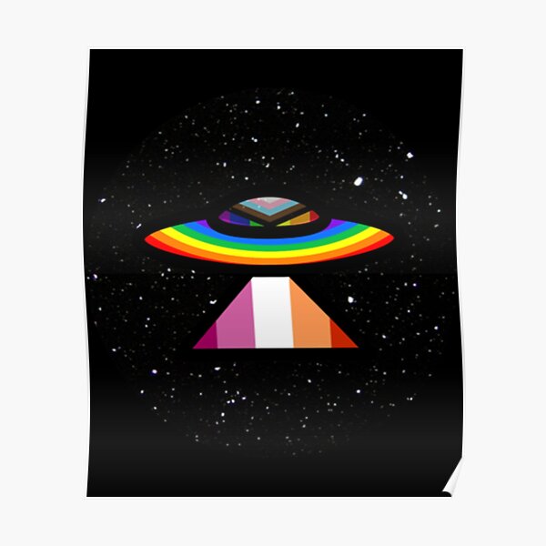 Lesbian Spaceship Classic Poster For Sale By Hildendhmula Redbubble